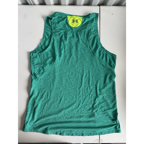 4 for $10 Under Armor Tank Green Heat Gear L - Picture 2 of 6